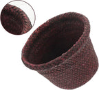 1Pc Seaweed Woven Plant Holder Natural Seagrass Pot Container for Indoor Plants Handcrafted Design Versatile Basket for Home Decor