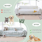 Houndstooth Sofa Covers Washable, Boho Couch Cover for Dogs Washablee, Sofa Blanket Cover, Medium Couch Covers for Recilner&Chair(1pc/Green/71×71")