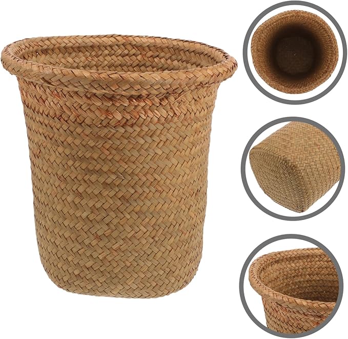 Indoor Plant Holder Handmade Woven Planter Basket Boho Style Decorative Flower Pot