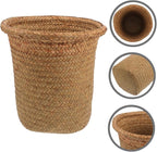 Indoor Plant Holder Handmade Woven Planter Basket Boho Style Decorative Flower Pot