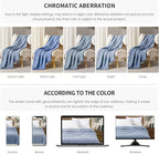 BOURINA Faux Cashmere Fringe Throw Blanket Decorative Lightweight Throw Soft Cozy for Bed or Sofa Outdoor Blanket, 50" x 70" Blue