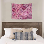 Pink Money Tapestry 29x37 In Aesthetic Wall Hanging Decorative Tapestries Cute Preppy Banner For Teen Girl Bedroom College Dorm Home Living Room Party Decor