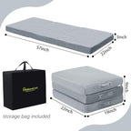 MeMoreCool Foldable Floor Cushion Kids Trifold Play Mat, Kids Folding Seat Pad Portable Lounger, 57x22 Inch Grey
