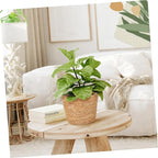 Rustic Woven Plant Baskets Indoor Rattan Flower Planter for Wedding Party Decorations