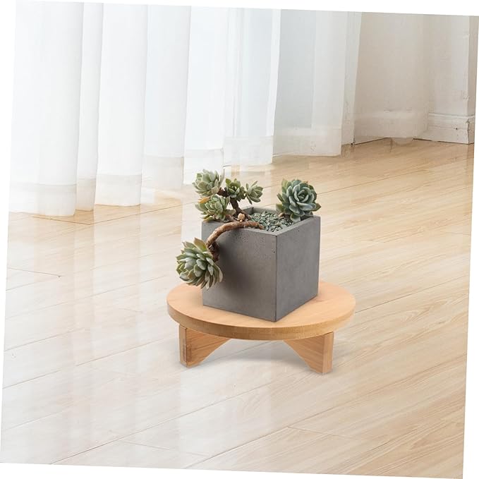 Solid Wood Flower Stand Tiered Tray Stand for Outdoor Plant Shelf Boho Office Decor Plant Holders