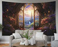 EMMTEEY Fantasy Large Tapestry Wall Hanging 80X60 Inch - Fairytale World Wall Art for Living Room Witchy Forest Backdrop for Dorm Classroom