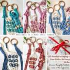 Set of 3 Macrame plant hangers with Daisies & Beads Hanging plant holder Macrame Plant hangers outdoor and indoor hanging planters Plant stand indoor Boho Decor hanging planter stand (Cafe Latte)