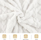 Aganear Blanket King Size - Lightweight Portable Fuzzy Cozy Soft Blankets for Couch, Sofa, Bed, Breathable and Skin-Friendly for All Season Accessories(108"x90", White)