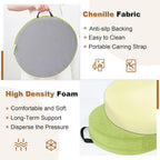 6 Pcs Flexible Floor Cushion for Classroom, Floor Cushions Easy to Clean and Carry,16''x16''x2'' Soft Cushion for Learning Sitting Daycare School Chair Yoga and Meditation (Chenille)