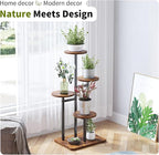 4 Tier Plant Stand Indoor, Tiered Plant Stands for Indoor Plants Multiple, Corner Flower Stand for Living Room, Multi-Layer Vintage Design Plant Shelf
