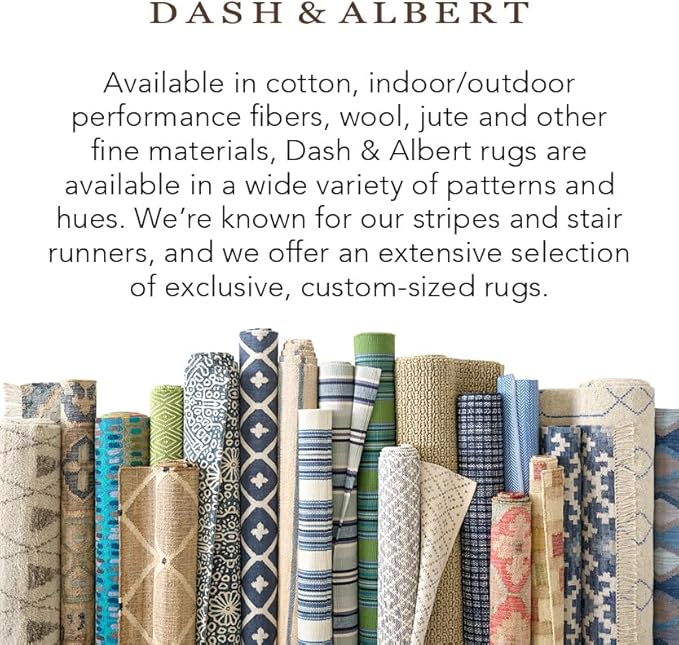 Dash & Albert Haverhill Natural Handwoven Cotton Rug, 9.5 X 13.5 Feet, Ivory Solid Pattern