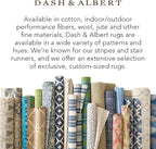 Dash and Albert Horseshoe Neutral Hand Knotted Jute Rug, 5 X 8 Feet, Neutral/Blue Geometric Pattern - Premium Luxury Hotel Quality Soft Breathable Hypoallergenic Machine Washable Easy Care All