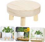 BESPORTBLE Small Plant Storage Rack Wooden Planter Holder Planter Stand for Home Boho Decor Stand