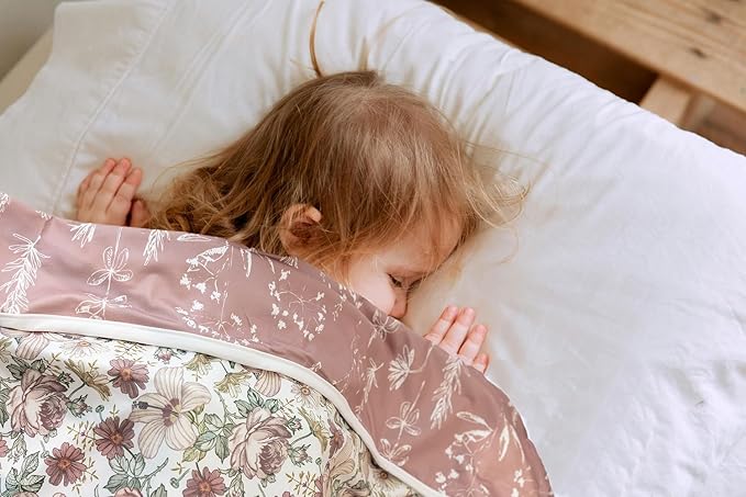 Little Jump Stretchy Jersey Knit Swaddle Blankets, Premium Cotton Floral Baby Blanket,Soft Western Wild Flowers Baby Quilt for Baby Girls and Toddlers(Vintage Floral)