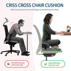 Seat Cushion for Office Chairs - Cross Legged Yoga Meditation Cushion Floor Pillows Yoga Enthusiasts Chair Cushion for Adults Long Sitting, Detachable of 2 PCS