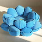 Lotus Flower Floor Pillows, Large Cushion Inspired by Lotus Flower Design, Decorative Seating for Living Room, Bedroom, and Lounge, Soft Washable Floor Cushion for Relaxation, and Family Activities