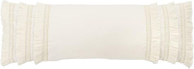 Safavieh Home Collection Grema Boho 12 x 36-inch White Fringe Decorative Accent Pillow PLS7142A-1236