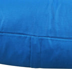Thmyo 4-Pack 100% Cotton Comfortable Solid Decorative Throw Pillow Case Square Cushion Cover Pillowcase Sublimation Blank Pillow Covers DIY Throw Pillowcase for Sofa(18x18inch/45x45cm,Blue)