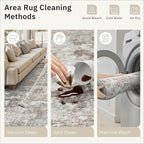 Runner Rug 2x8 Washable Non-Slip Hallway Runner Rugs for Kitchen Bathroom Laundry Room Pink/Grey Vintage Floor Carpet Runners for Hallways Entryway