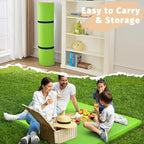 Waterproof Baby Play Mat for Floor Memory Foam 50 * 50 Cushion Playpen Playmat Tummy Time Crawling Mat Nursery Rug Thick Pad Create Soft & Safe Area for Infants,Toddler,Kids,Green