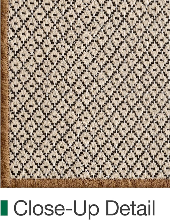 LUMI 8x10 Sisal Area Rug for Living Room, Natural Handwoven Rugs Non Slip, Farmhouse Braided Carpets No Shedding for High Traffic, Dining Room, Indoor, Outdoor, Patio