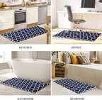 WISELIFE Anti Fatigue Floor Mat - 4/5 Inch Thick Kitchen Mat Non Slip Waterproof Heavy Duty Ergonomic Comfort Mat Durable for Home, Office, Sink, Laundry,(22" x 54", Blue)