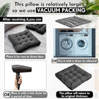 Jerify Floor Pillow Cushions Large Round Square Large Meditation Floor Pillow for Classroom Adult Meditation Picnic Party Seating Learning Daycare School(Square,Dark Grey,4 Pcs)
