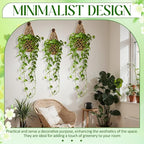 6 Pk Wall Planters for Indoor Macrame Plant Hanger Boho Wall Mounted Flower Baskets Hanging Planter, Plants and Pots are Not Included(Linen Color,4 x 8 Inch)