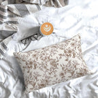 Brown Pillow Covers 12x20 Inch Set of 2 Chinoiserie Floral Throw Pillows Vintage Rustic Toile Flower Decorative Pillow Cases Outdoor Chinoiserie Decor Lumbar Cushion Case for Couch Sofa Bed