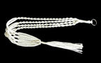 4 Legs Polypropylene Fiber Rope Macrame Plant Hanger Hanging Planter Holders Black& White Color, 48-inches for 10-12" Pot (White)