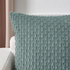 Kevin Textile 12x24 Inch Pillow Cover 1 Pack Boho Decorative Soft Striped Corduroy Lumbar Farmhouse Color Accent Rectangle Cushion Case for Living Room Couch Sofa Bed, Teal Green
