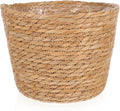 Elegant Rattan Plant Basket Wicker Hanging Basket Straw Woven Planter Home Decorative Flower Pot