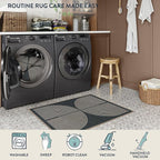 Lahome Enfys Rainbow Outdoor Mats for Front Door, 2x3 Small Washable Kitchen Rugs, Farmhouse Neutral Throw Rug Non Slip Non Shedding Indoor Outdoor Carpet for Entryway Foyer