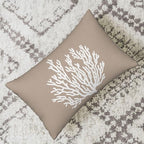 Coastal Pillow Covers 12x20 Set of 2 Brown Tan Coral Starfish Throw Pillows Summer Nautical Beach Ocean Decorations Linen Pillowcase Outdoor Decor Farmhouse Lumbar Cushion Case for Home Bedroom