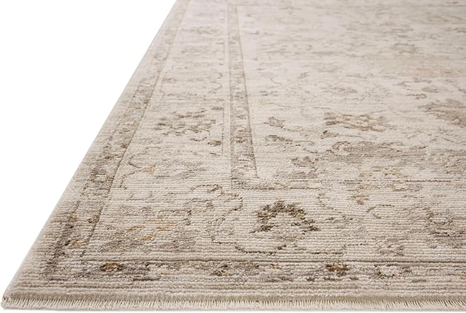 Loloi Magnolia Home by Joanna Gaines Pace Collection PAC-01 Natural/Stone 5'-3" x 5'-3" Round Area Rug