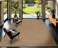 CAMILSON Easy Jute Rug 5x7, Indoor Outdoor Natural Color Farmhouse Area Rugs for Living Room Patio and Kitchen Rug, Solid Boho Woven Design, Easy-Cleaning, Washable Outside Carpet Alfombras (5 x 7)