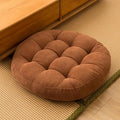 SK Studio Meditation Floor Pillow, Large Floor Cushions, Round Floor Cushion Seating for Adults Kids, Classroom Furniture Floor Pillow for Yoga Living Room, Brown, 22" W x 22" L (Pack of 1)