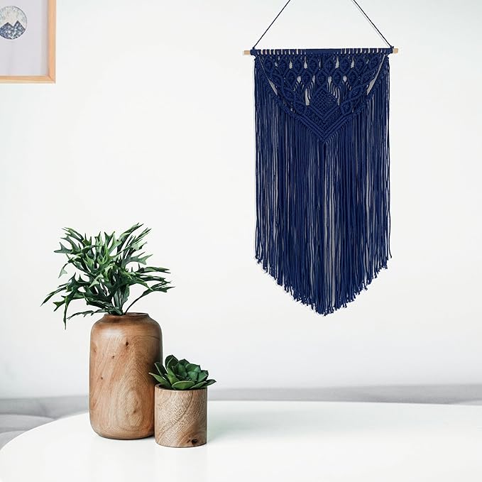 Winterdemoon Macrame Wall Hanging Boho Woven Tapestry Home Decor