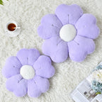 Flower Pillow, Flower Shaped Pillow Decorative Throw Pillows for Bed Couch, Cute Daisy Pillow Dorm Decor Floor Seating Cushion (Light Purple, 15 Inches)