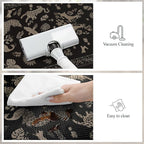 LEEVAN Cushioned Kitchen Mats for Floor 2 Piece, Anti Fatigue Mats for Kitchen Floor Non-Slip, Black Memory Foam Kitchen Mat Set, Waterproof Ergonomic Standing Mat for Bar, Office,Desk, Laundry
