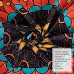 Edeesky Boho Mandala Tapestry Aesthetic Wall Hanging Psychedelic Hippie Butterfly Tapestries Vintage Wall Art Home Decor for Bedroom,Living Room,Dorm（Red