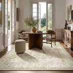 Machine Washable Rugs for Living Room: 5x7 Area Rugs for Bedroom Boho Vintage Rugs Stain Resistant Non Slip Low Pile Soft Lightweight Carpet for Kitchen Dining Room Farmhouse Nursery Kids Room