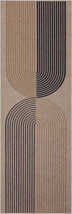 GarveeHome Easy Jute 2x8 Runner Rugs Modern Rainbow Rug for Hallway Kitchen Non Slip Indoor Outdoor Runner Door Mat for Laundry Porch