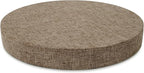 Tromlycs Round Chair Seat Cushion Pad 14 inch for Circle Bistro Chairs Non Slip Foam Cushion Nature Linen