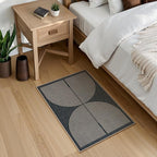 Lahome Enfys Rainbow Outdoor Mats for Front Door, 2x3 Small Washable Kitchen Rugs, Farmhouse Neutral Throw Rug Non Slip Non Shedding Indoor Outdoor Carpet for Entryway Foyer