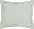 Better Trends Jullian Collection is Super Soft and Light Weight in Bold Stripes Design 100% Cotton Tufted Unique Luxurious Machine Washable Tumble Dry, Standard Sham, Sage