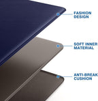 StepRite Kitchen Mats, 2PCS Kitchen Rugs, Cushioned Anti Fatigue Kitchen Mats for Floor, Non-Slip Standing Desk Mat, Waterproof Kitchen Rug Set for Kitchen, Floor, Office, 17.3"x30"+17.3"x47", Blue