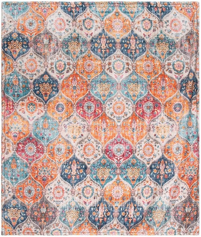 Lahome Rerto Fleece Blanket for Women Boho Bedroom Decor, Small Throw Blanket for Couch Bed Chair Cover, Decorative Fleece Blanket Throws Mom Gift Vintage Home Decor, Bohemian Colorful 50x60
