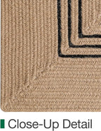 LUMI 2x7 Jute Runner Rug Non Slip for Hallway, Natural Rustic Carpet No Shedding, Farmhouse Braided Area Mat Indoor High Traffic for Living Room, Entryway, Kitchen, Laundry