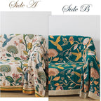 Qidordour Boho Throw Blanket, 60"x80" Muslin Blankets for Adults, 100% Organic Cotton Blanket for Couch Sofa, Lightweight Quilt, All Season Bed Throw, Farmhouse Home Decor, B-Hummingbird Fruit
